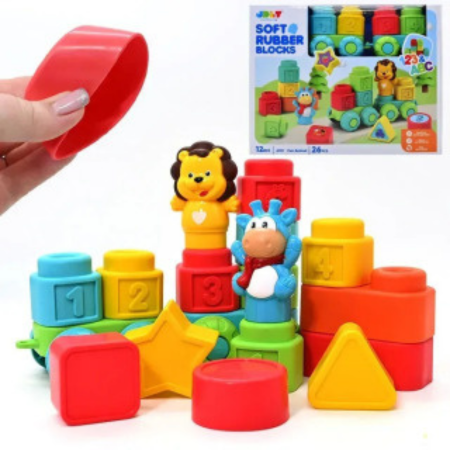 Soft Rubber Blocks 15 pcs