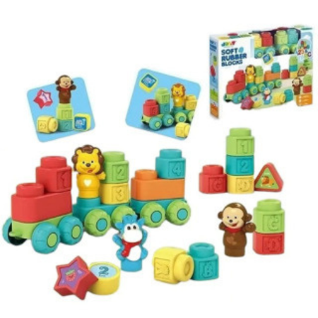 Soft Rubber Blocks 15 pcs